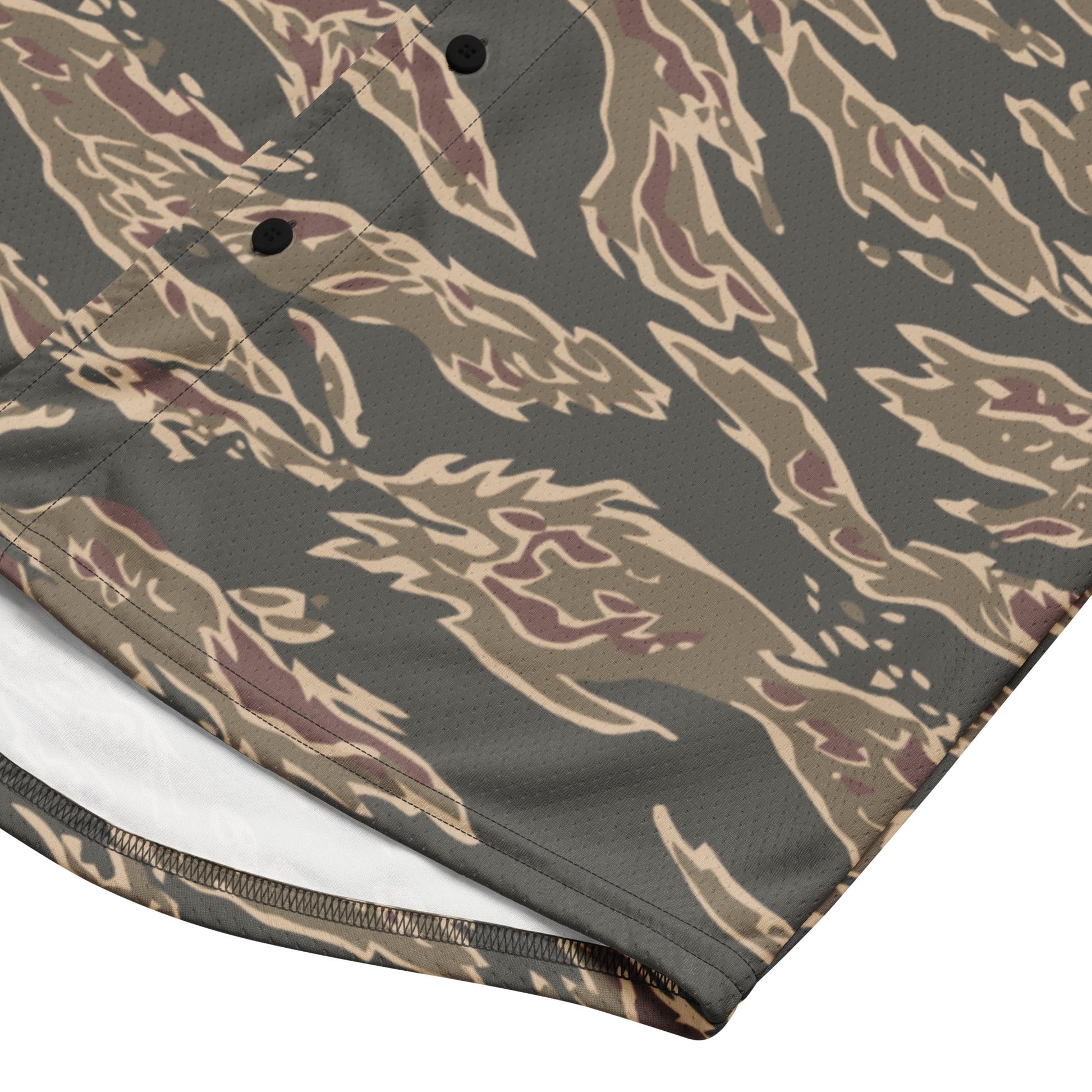 Taiwanese Special Forces Red Tiger Stripe CAMO baseball jersey - Baseball Jerseys