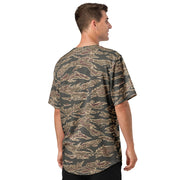 Tiger Stripe Ironwood Red CAMO Unisex Baseball Jersey