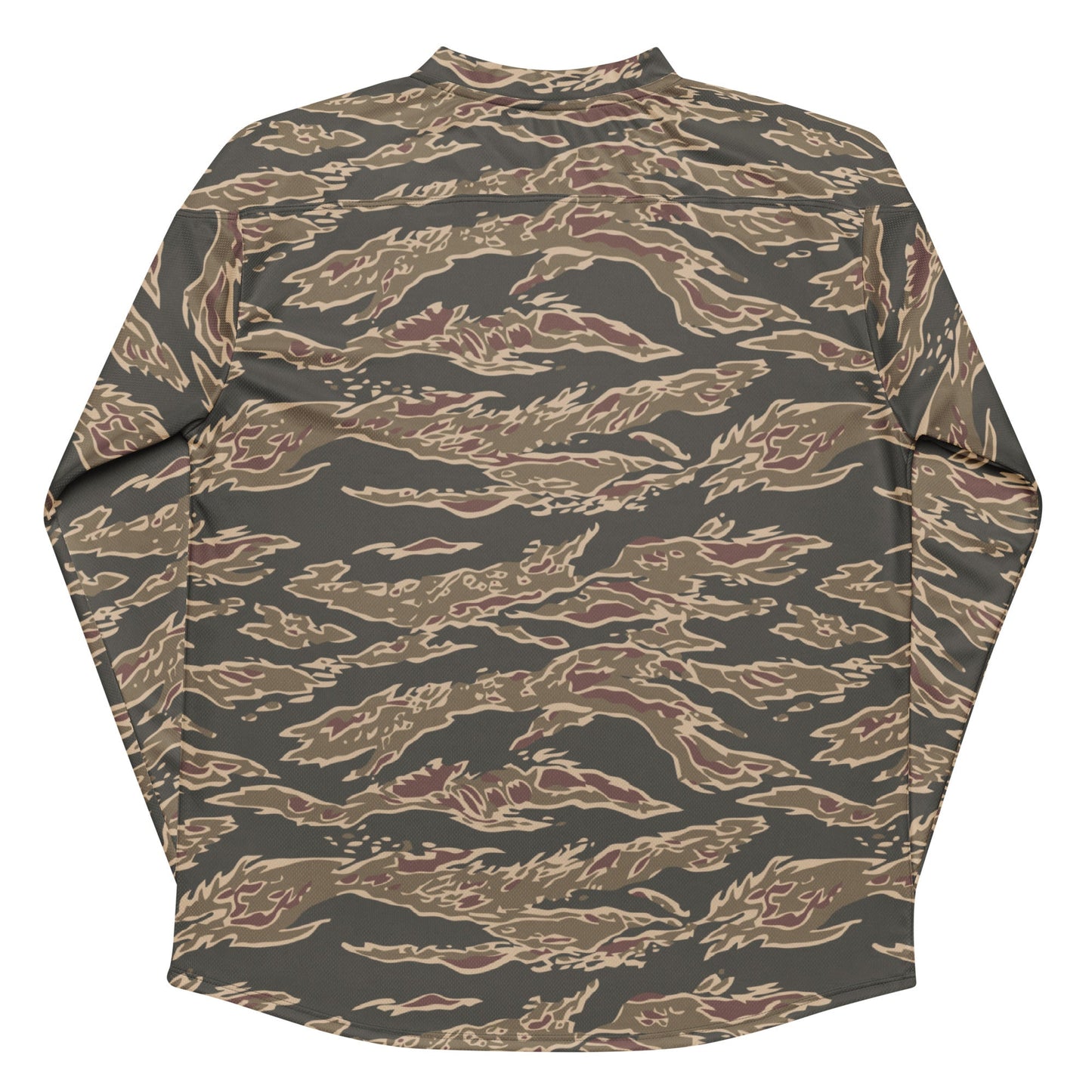 Taiwanese Special Forces Red Tiger Stripe CAMO hockey fan jersey - Hockey Jerseys