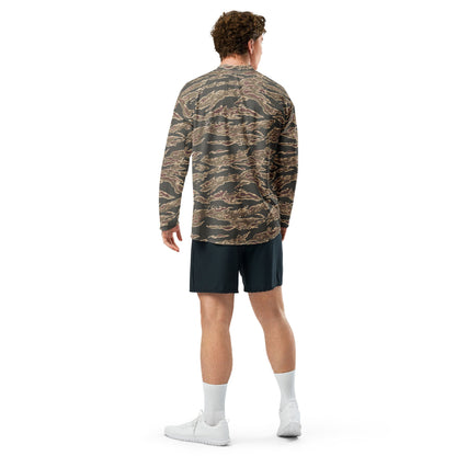 Taiwanese Special Forces Red Tiger Stripe CAMO hockey fan jersey - Hockey Jerseys