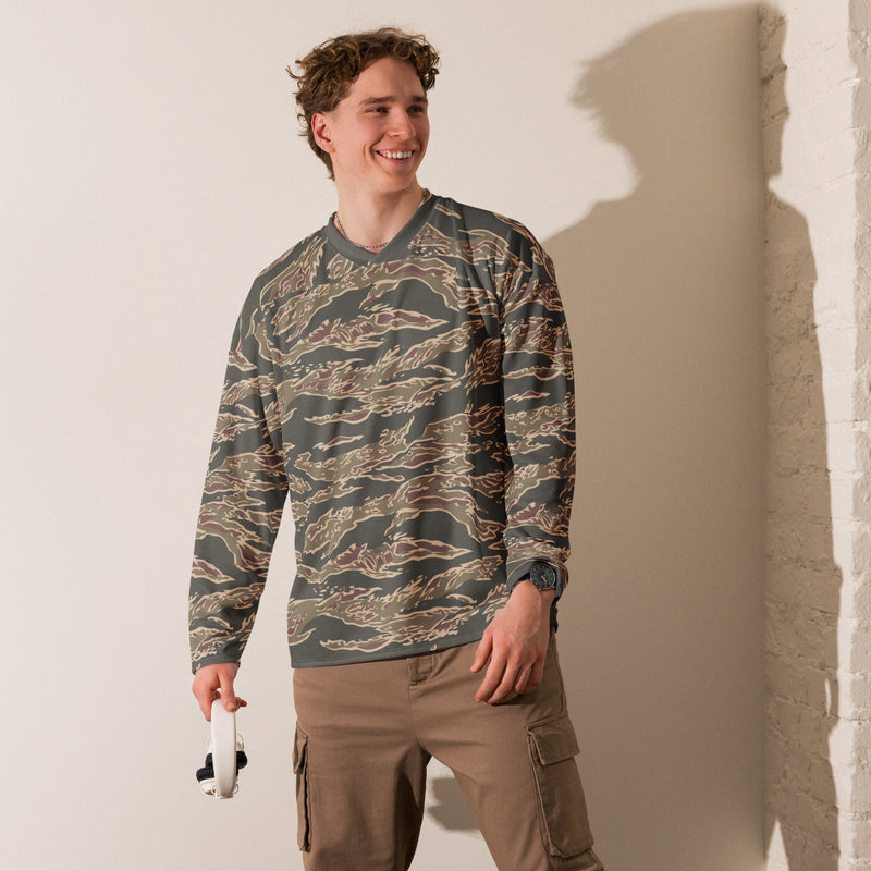 Tiger Stripe Ironwood Red CAMO Unisex Hockey Fan Jersey