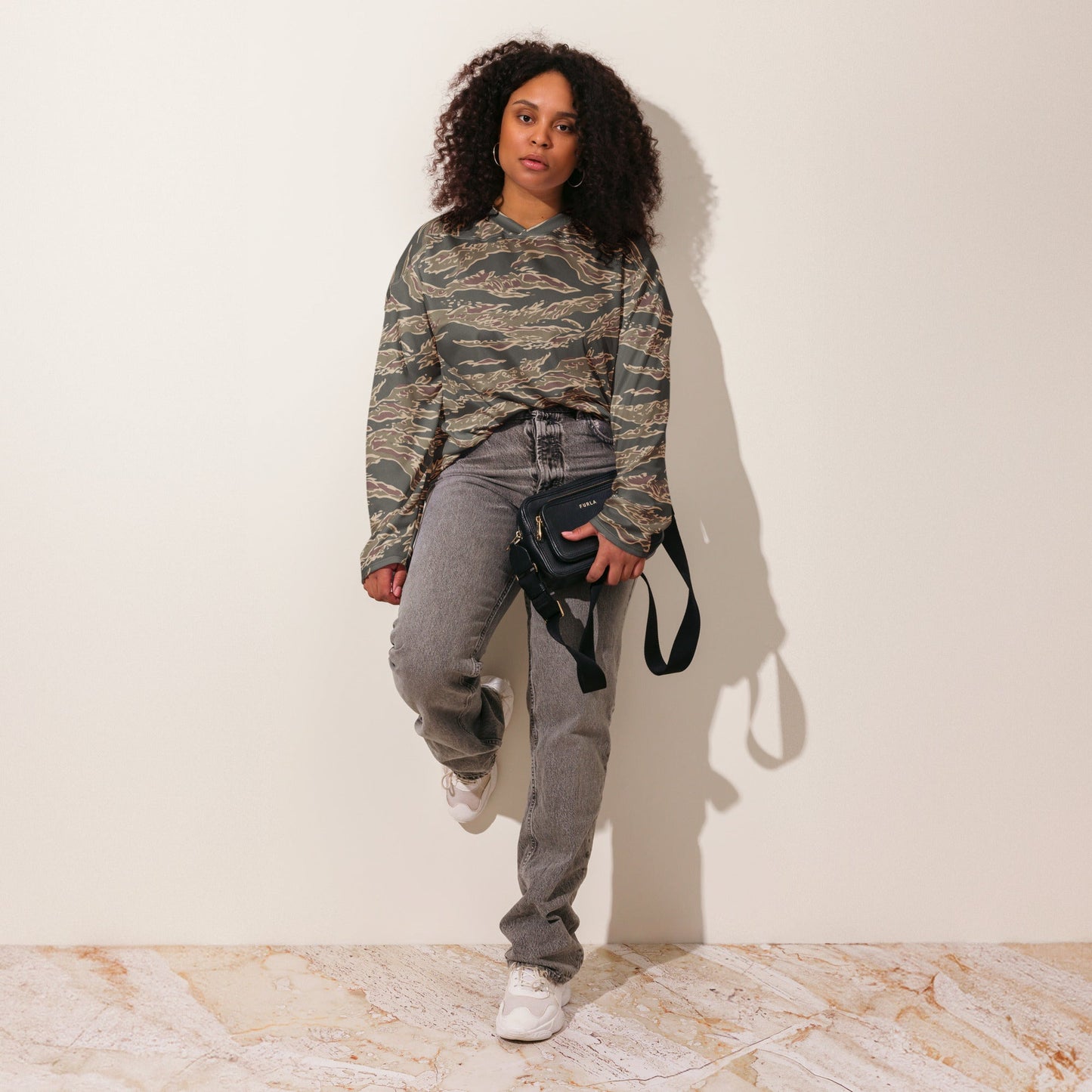 Taiwanese Special Forces Red Tiger Stripe CAMO hockey fan jersey - Hockey Jerseys