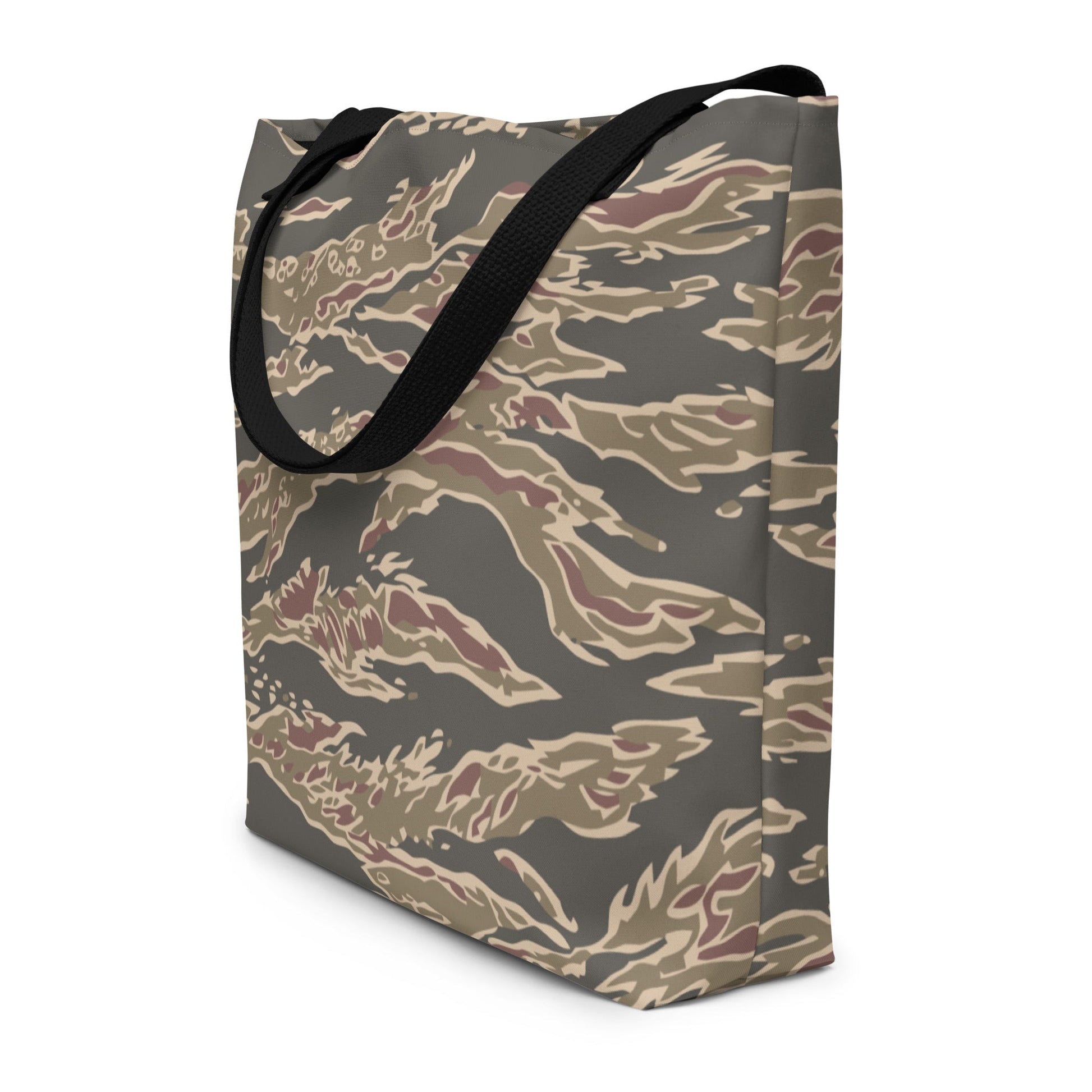 Taiwanese Special Forces Red Tiger Stripe CAMO Large Tote Bag - Bags
