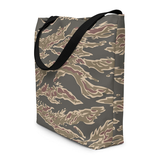 Taiwanese Special Forces Red Tiger Stripe CAMO Large Tote Bag - Bags