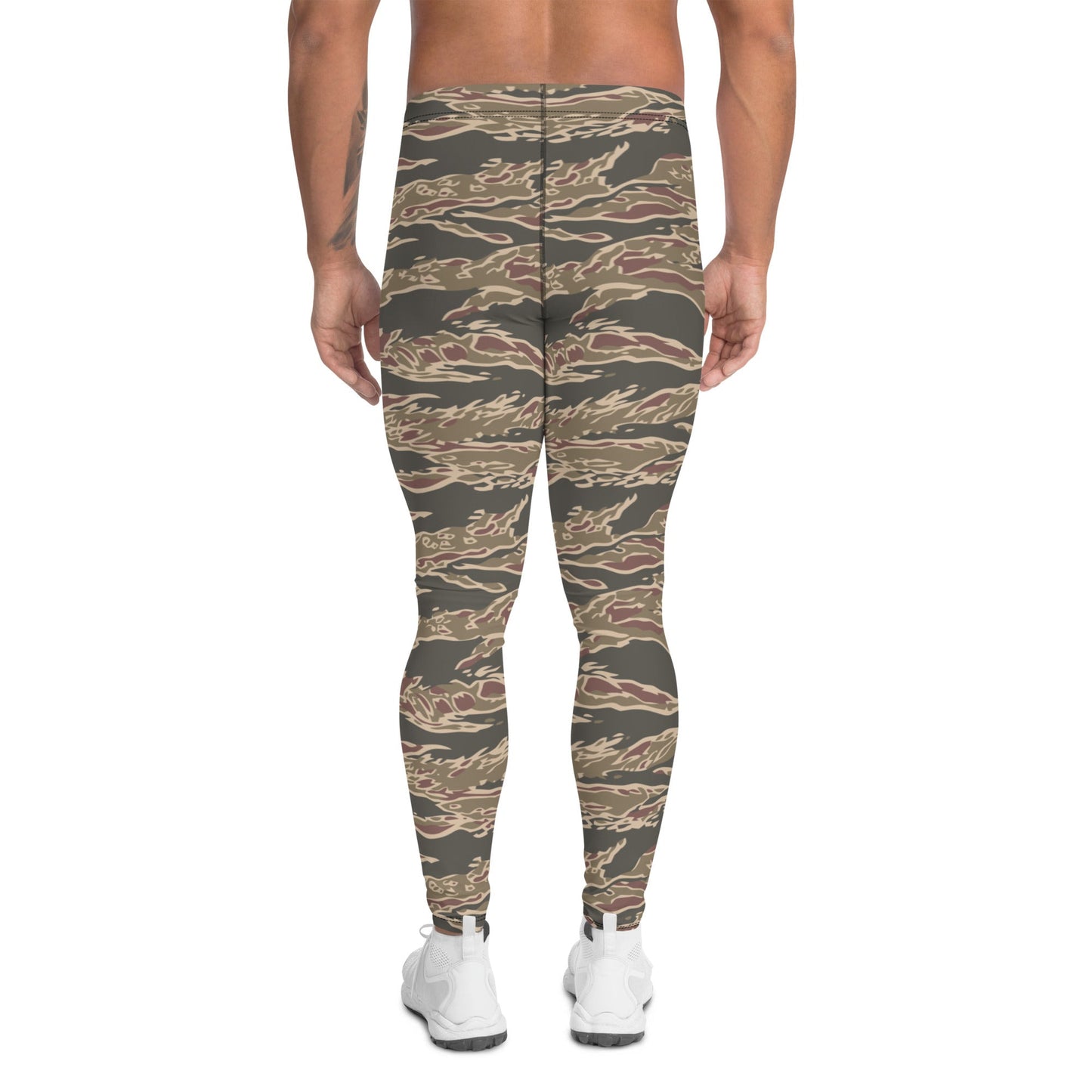 Taiwanese Special Forces Red Tiger Stripe CAMO Mens Leggings