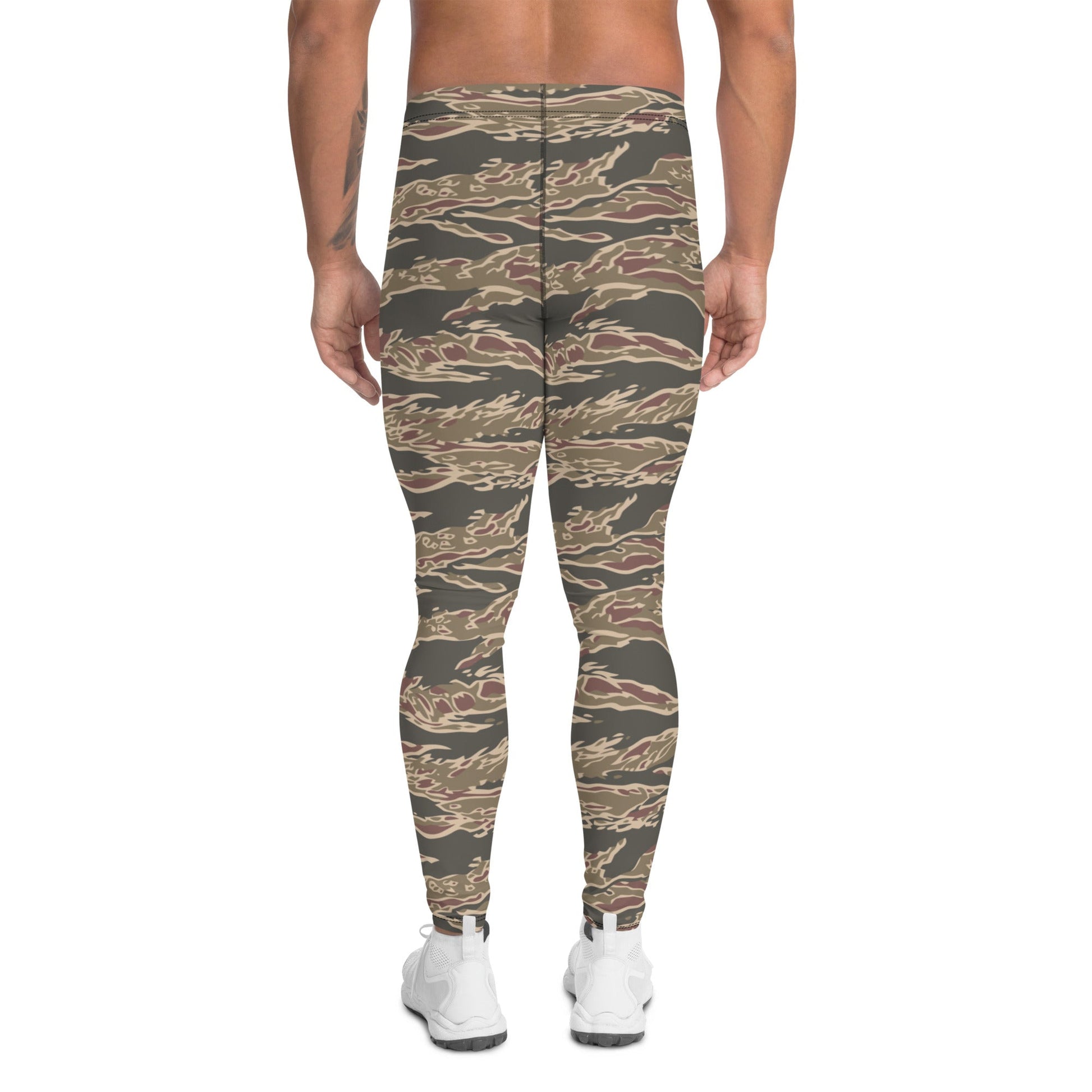 Taiwanese Special Forces Red Tiger Stripe CAMO Mens Leggings