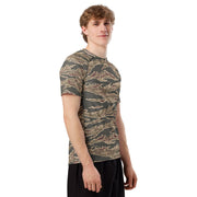 Tiger Stripe Ironwood Red CAMO Mens Short-Sleeve Rash Guard