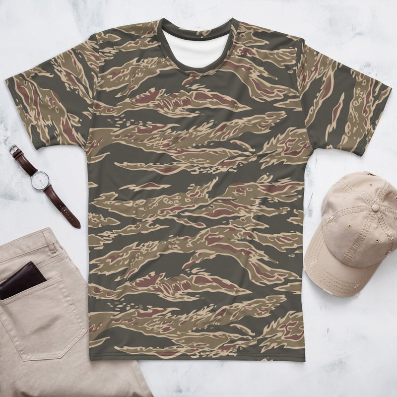 Tiger Stripe Ironwood Red CAMO Mens T-Shirt - XS
