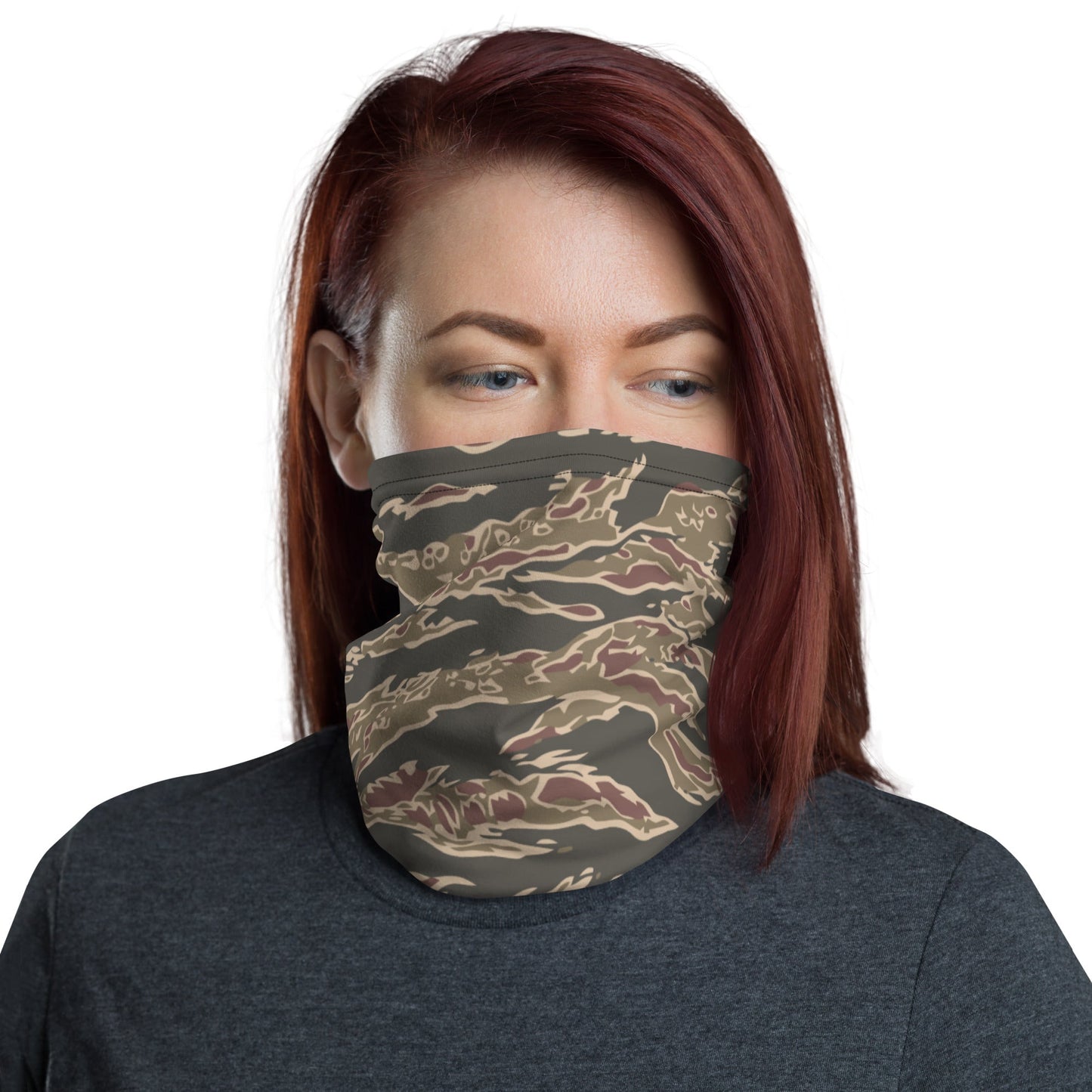 Taiwanese Special Forces Red Tiger Stripe CAMO Neck Gaiter Gaiters