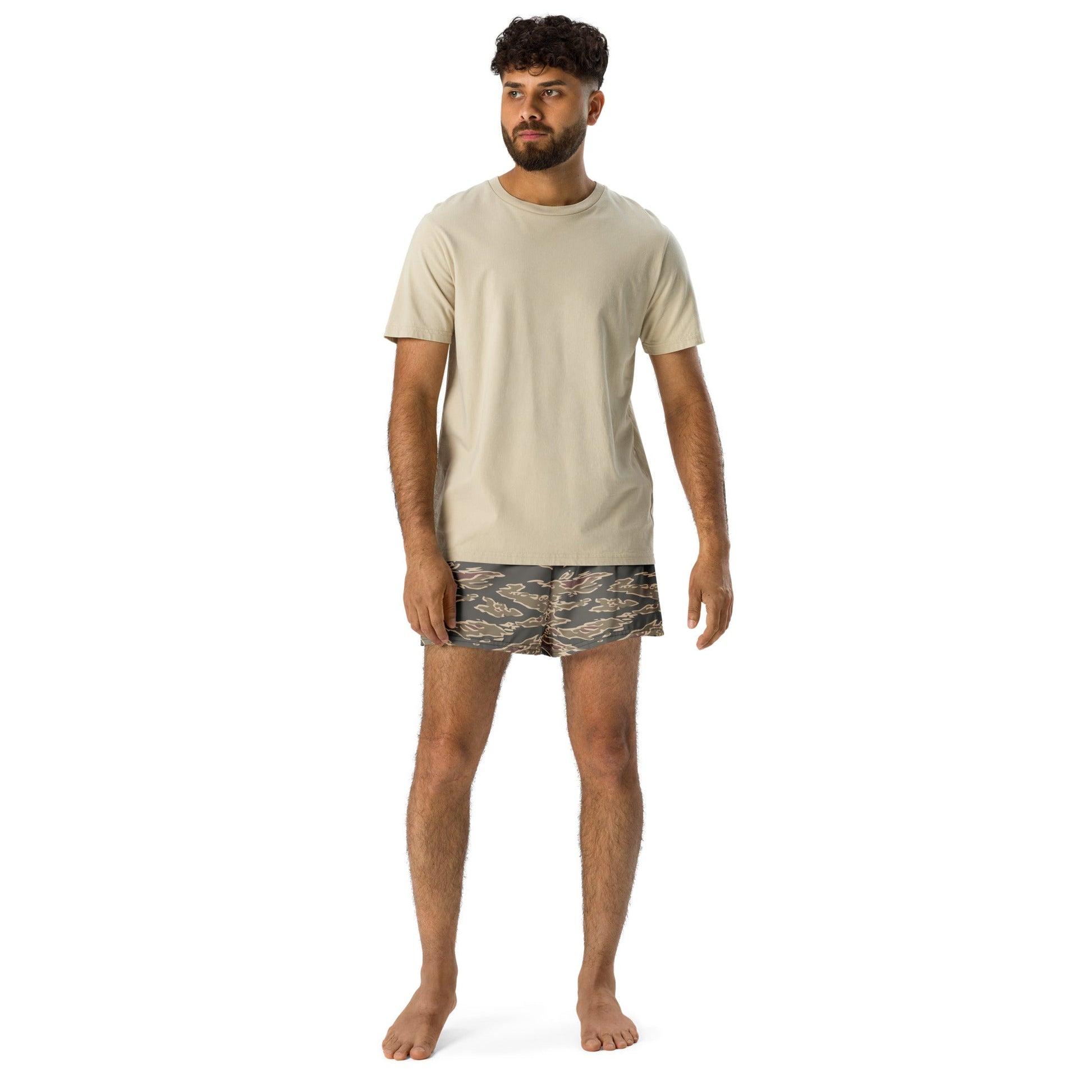 Taiwanese Special Forces Red Tiger Stripe CAMO Unisex Athletic Shorts