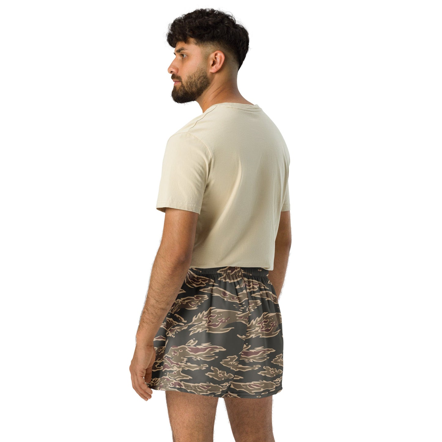 Taiwanese Special Forces Red Tiger Stripe CAMO Unisex Athletic Shorts