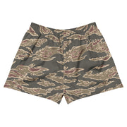 Tiger Stripe Ironwood Red CAMO Unisex Athletic Shorts