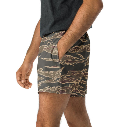 Taiwanese Special Forces Red Tiger Stripe CAMO Unisex Athletic Shorts - XS