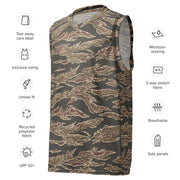 Tiger Stripe Ironwood Red CAMO Unisex Basketball Jersey