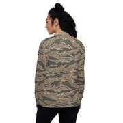 Tiger Stripe Ironwood Red CAMO Unisex Bomber Jacket