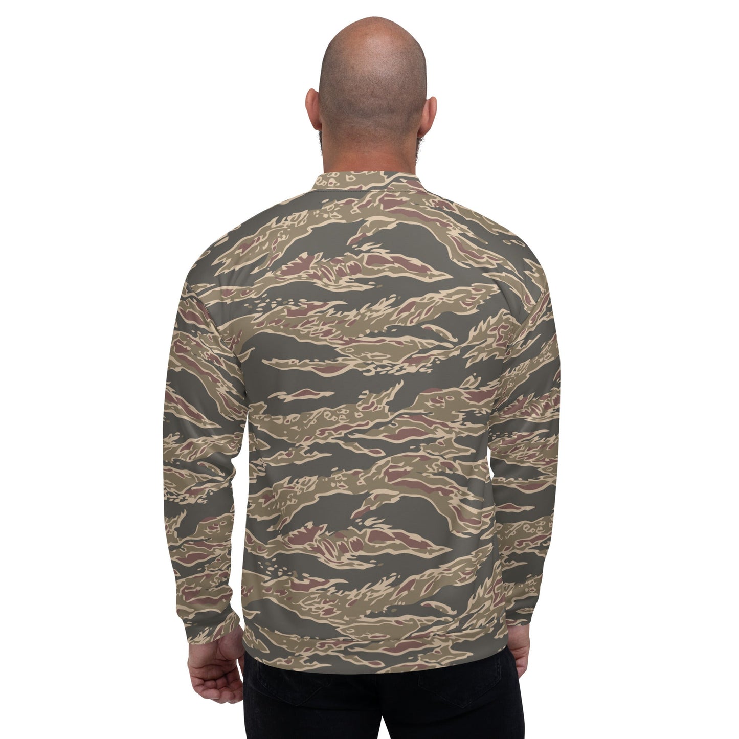 Taiwanese Special Forces Red Tiger Stripe CAMO Unisex Bomber Jacket - Jackets