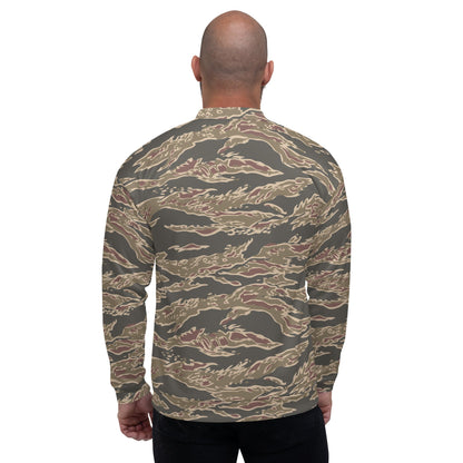 Taiwanese Special Forces Red Tiger Stripe CAMO Unisex Bomber Jacket - Jackets