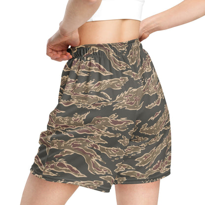 Taiwanese Special Forces Red Tiger Stripe CAMO Unisex mesh shorts - Mesh Shorts
