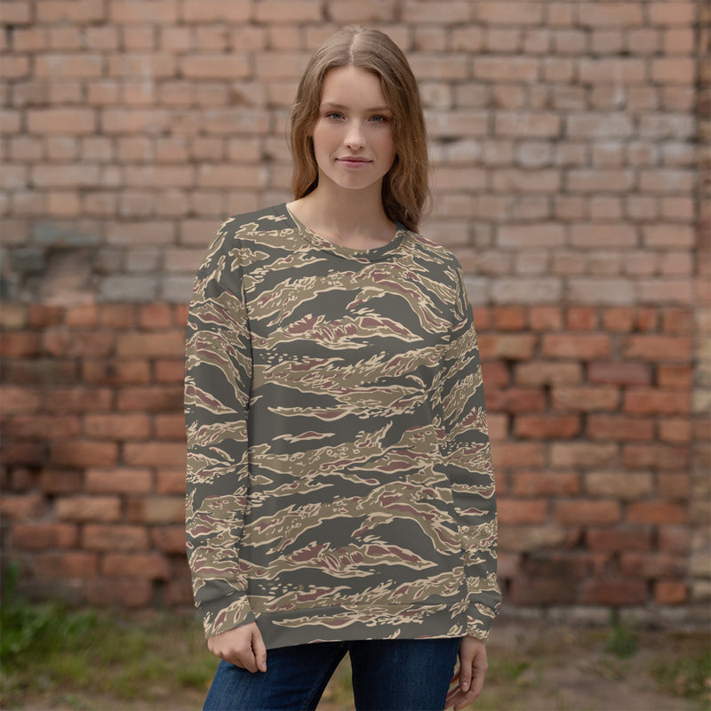 Tiger Stripe Ironwood Red CAMO Unisex Sweatshirt