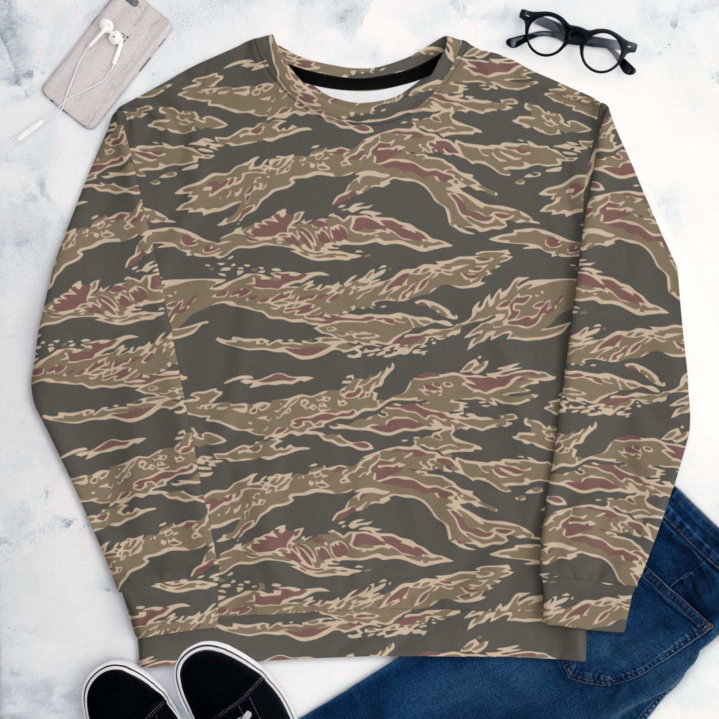 Taiwanese Special Forces Red Tiger Stripe CAMO Unisex Sweatshirt - Sweatshirts