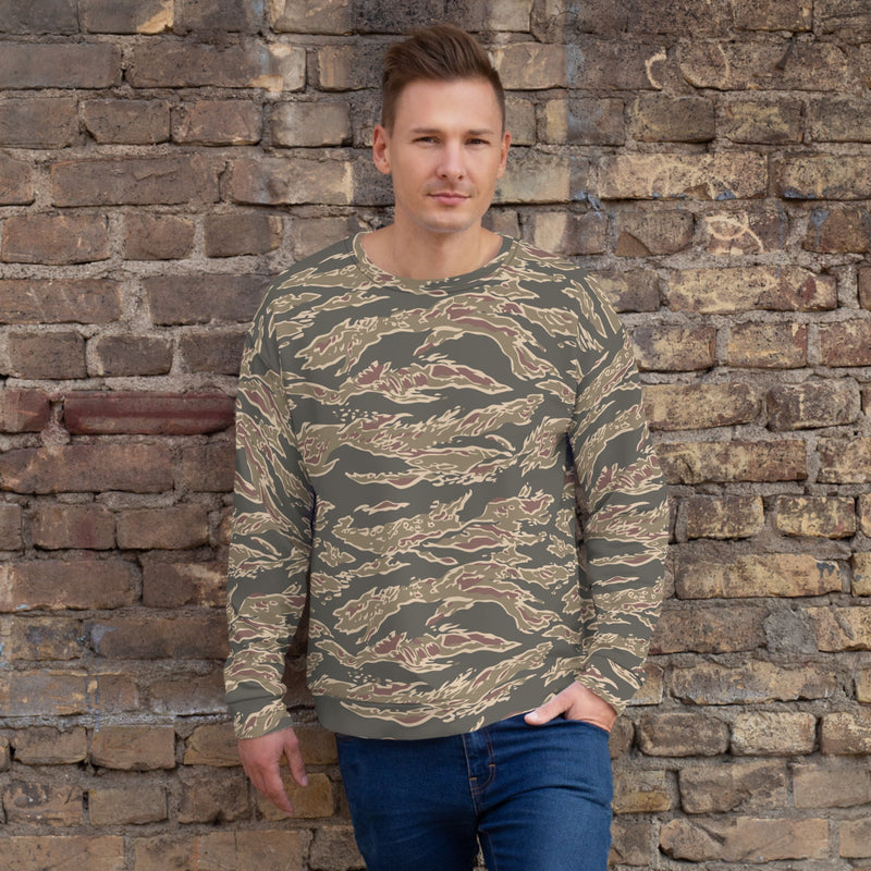 Tiger Stripe Ironwood Red CAMO Unisex Sweatshirt - XS