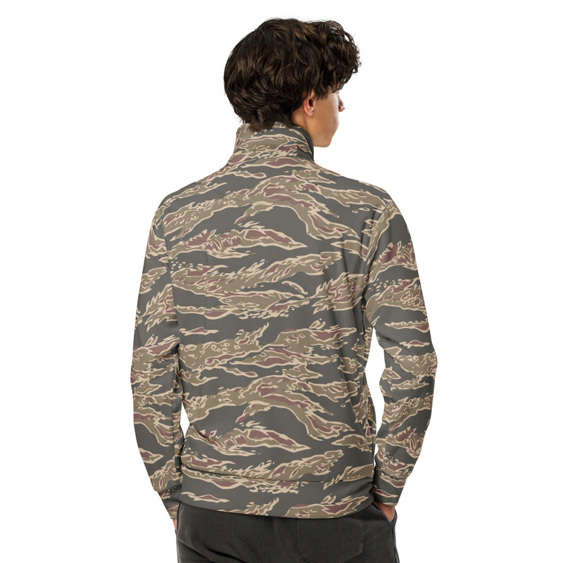 Tiger Stripe Ironwood Red CAMO Unisex Track Jacket