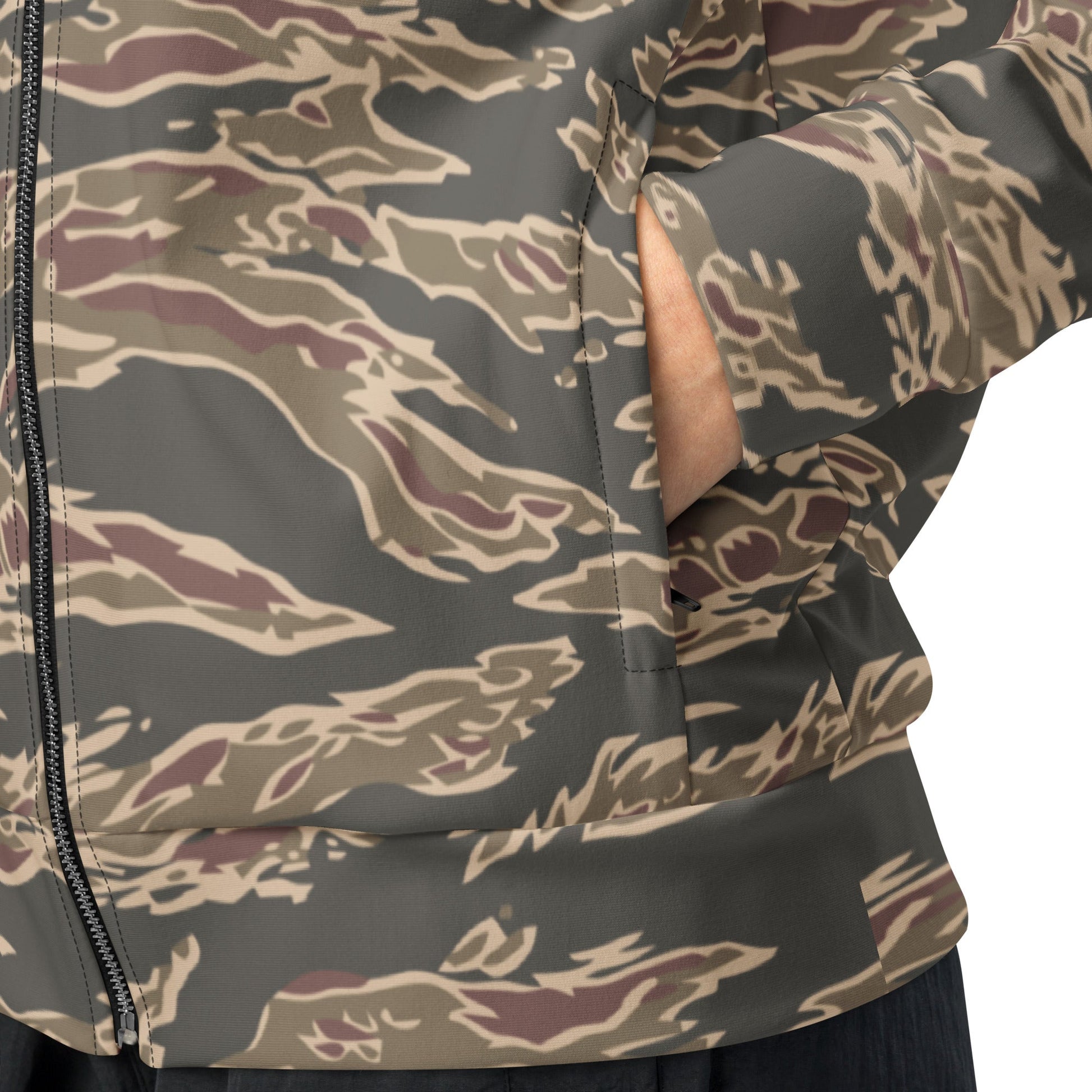 Taiwanese Special Forces Red Tiger Stripe CAMO Unisex track jacket - Track Jackets