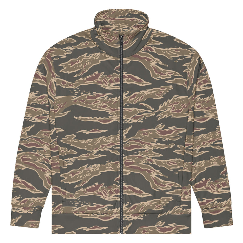 Tiger Stripe Ironwood Red CAMO Unisex Track Jacket