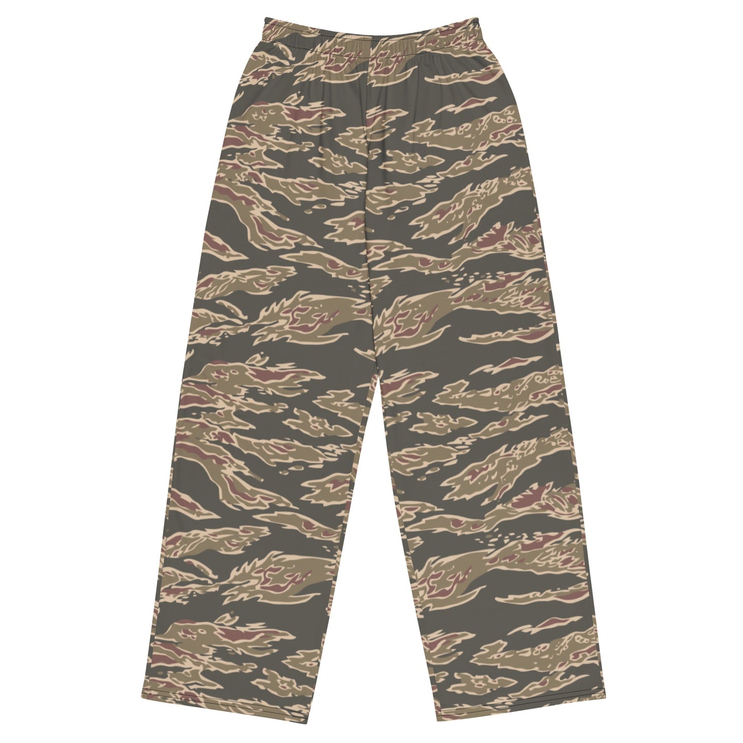 Taiwanese Special Forces Red Tiger Stripe CAMO unisex wide-leg pants - 2XS - Wide-leg Pants