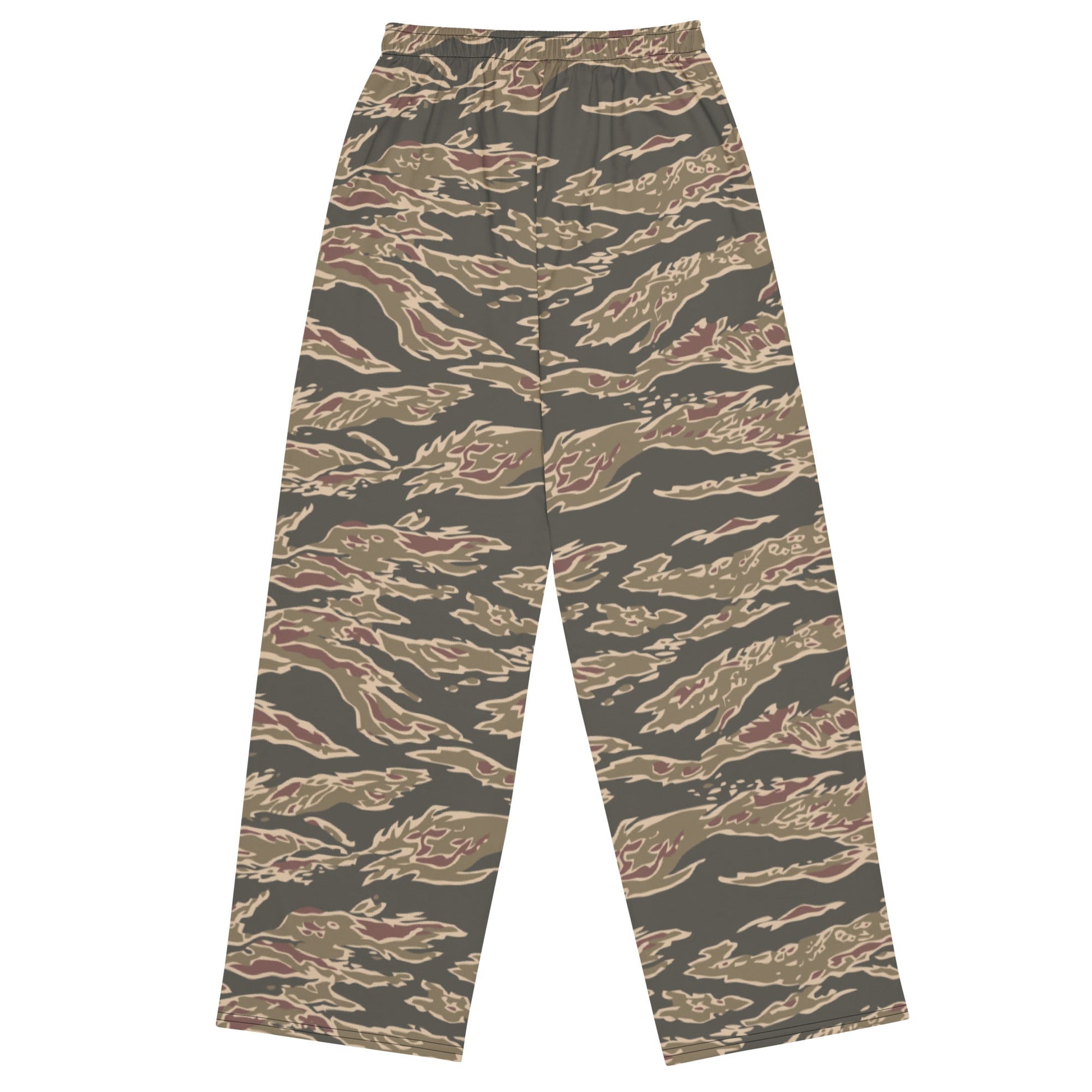 Taiwanese Special Forces Red Tiger Stripe CAMO unisex wide-leg pants - Wide-leg Pants