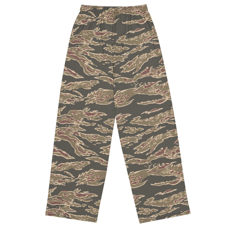 Tiger Stripe Ironwood Red CAMO Unisex Wide-Leg Leisure Pants - Pant