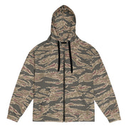 Tiger Stripe Ironwood Red CAMO Unisex Zip Hoodie - 2XS