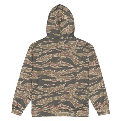 Taiwanese Special Forces Red Tiger Stripe CAMO Unisex zip hoodie - Zip Hoodies