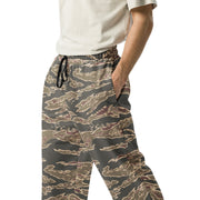 Tiger Stripe Ironwood Red CAMO Unisex Wide-Leg Joggers