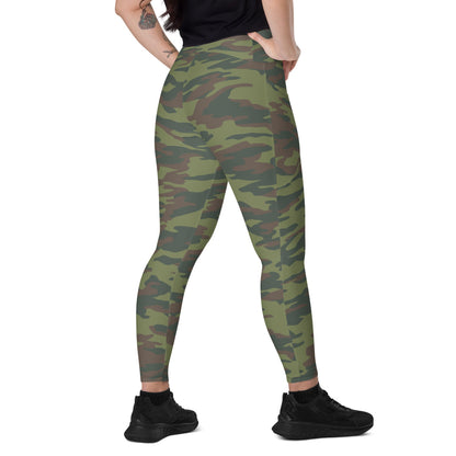 Tajikistan Flora CAMO Leggings with pockets - 2XS - Womens With Pockets