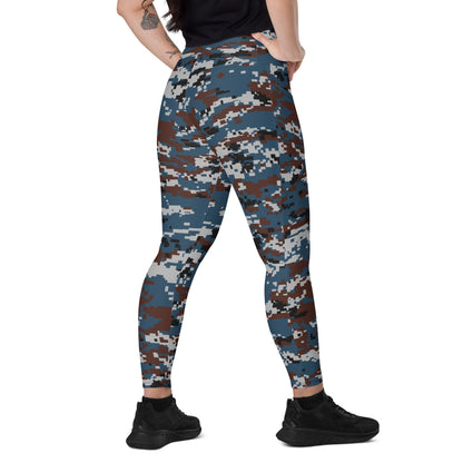 Thailand Air Force Security Police CAMO Leggings with pockets - 2XS - Womens With Pockets