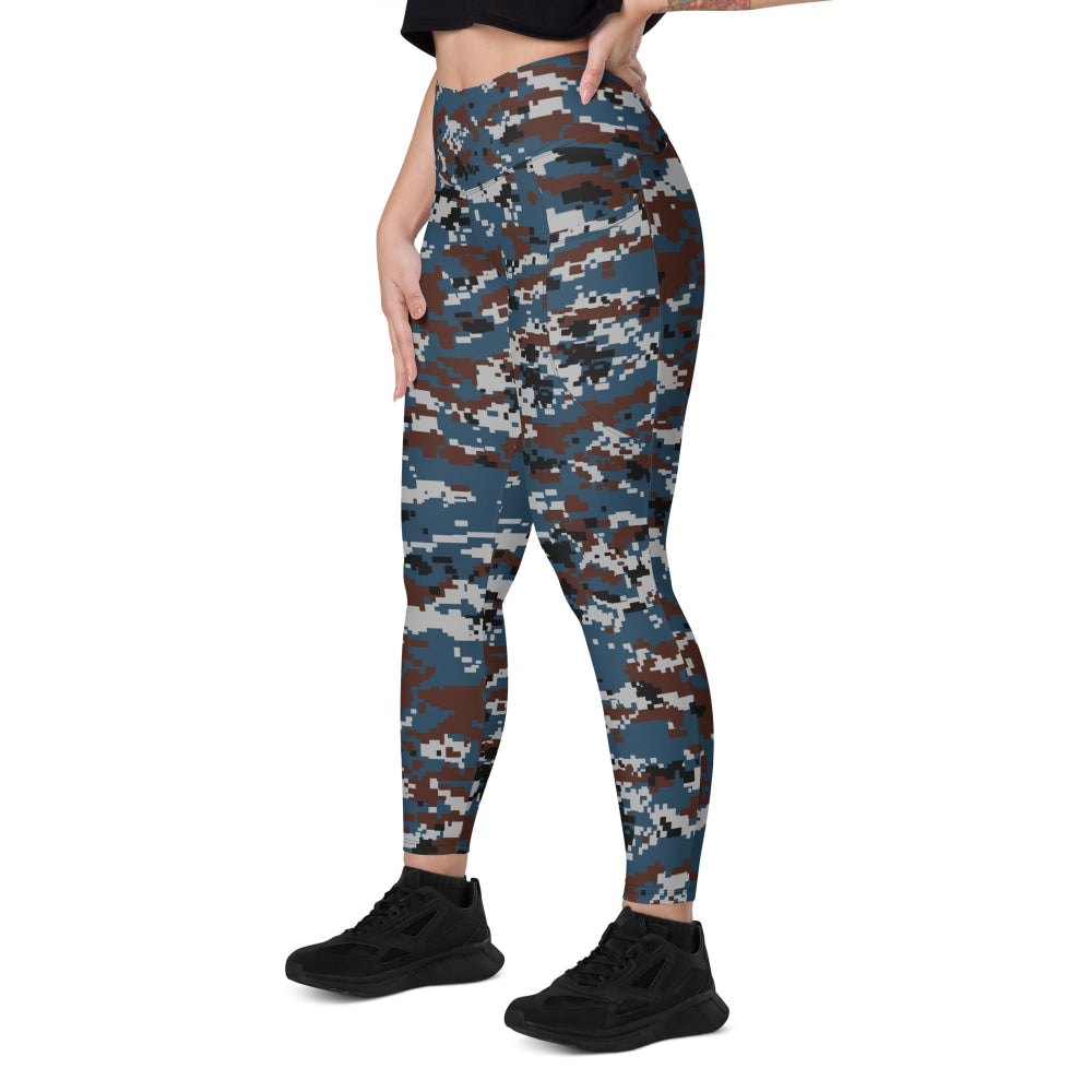 Thailand Air Force Security Police CAMO Leggings with pockets - Womens With Pockets