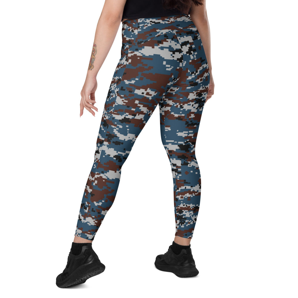 Thailand Air Force Security Police CAMO Leggings with pockets - Womens With Pockets