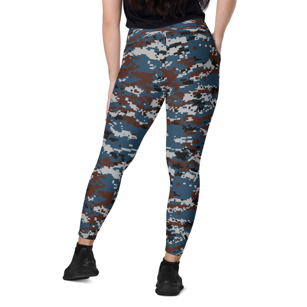 Thailand Air Force Security Police CAMO Leggings with pockets - Womens With Pockets