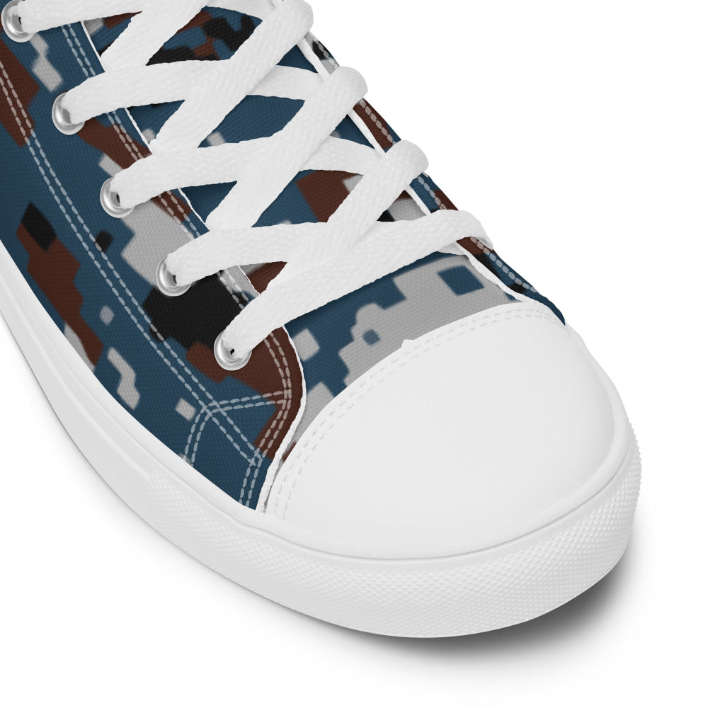 Thailand Air Force Security Police CAMO Men’s high top canvas shoes - Mens High Top Canvas Shoes