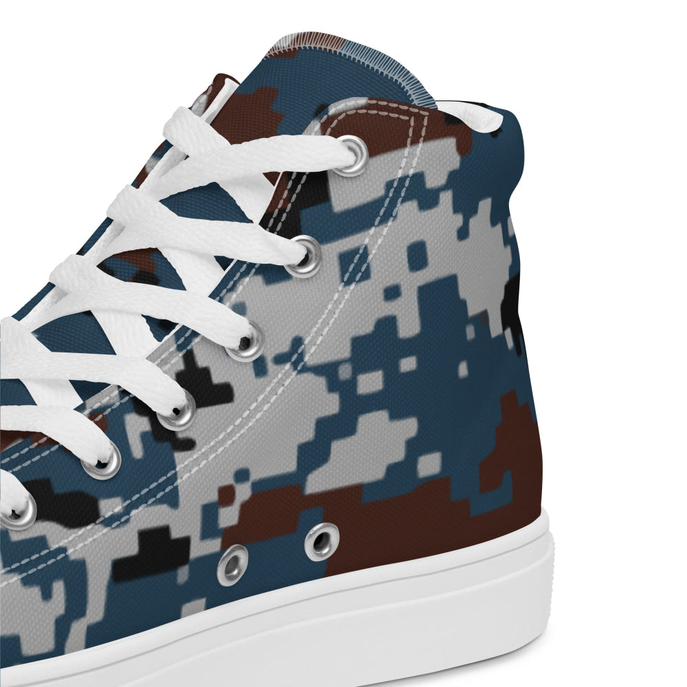 Thailand Air Force Security Police CAMO Men’s high top canvas shoes - Mens High Top Canvas Shoes