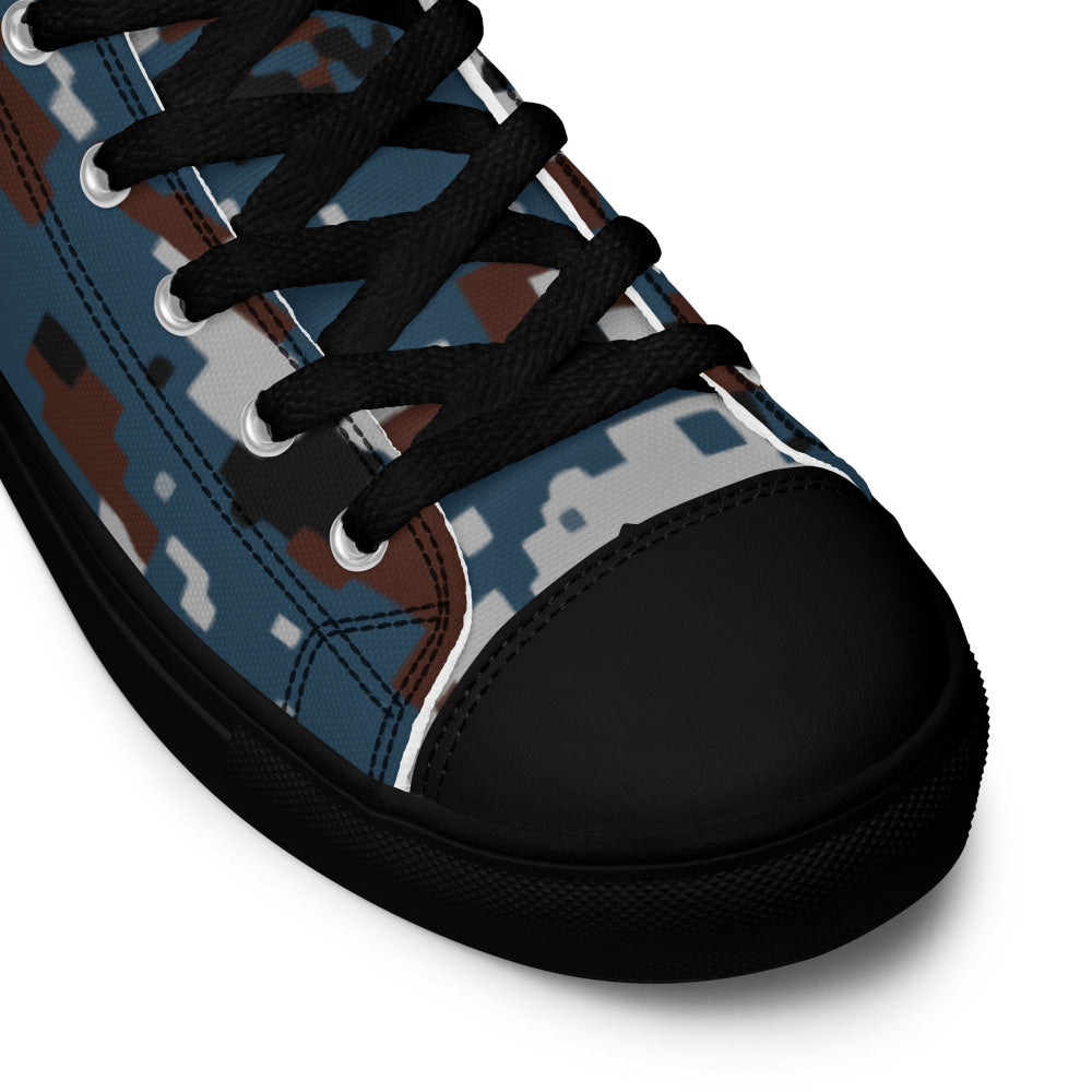 Thailand Air Force Security Police CAMO Men’s high top canvas shoes - Mens High Top Canvas Shoes