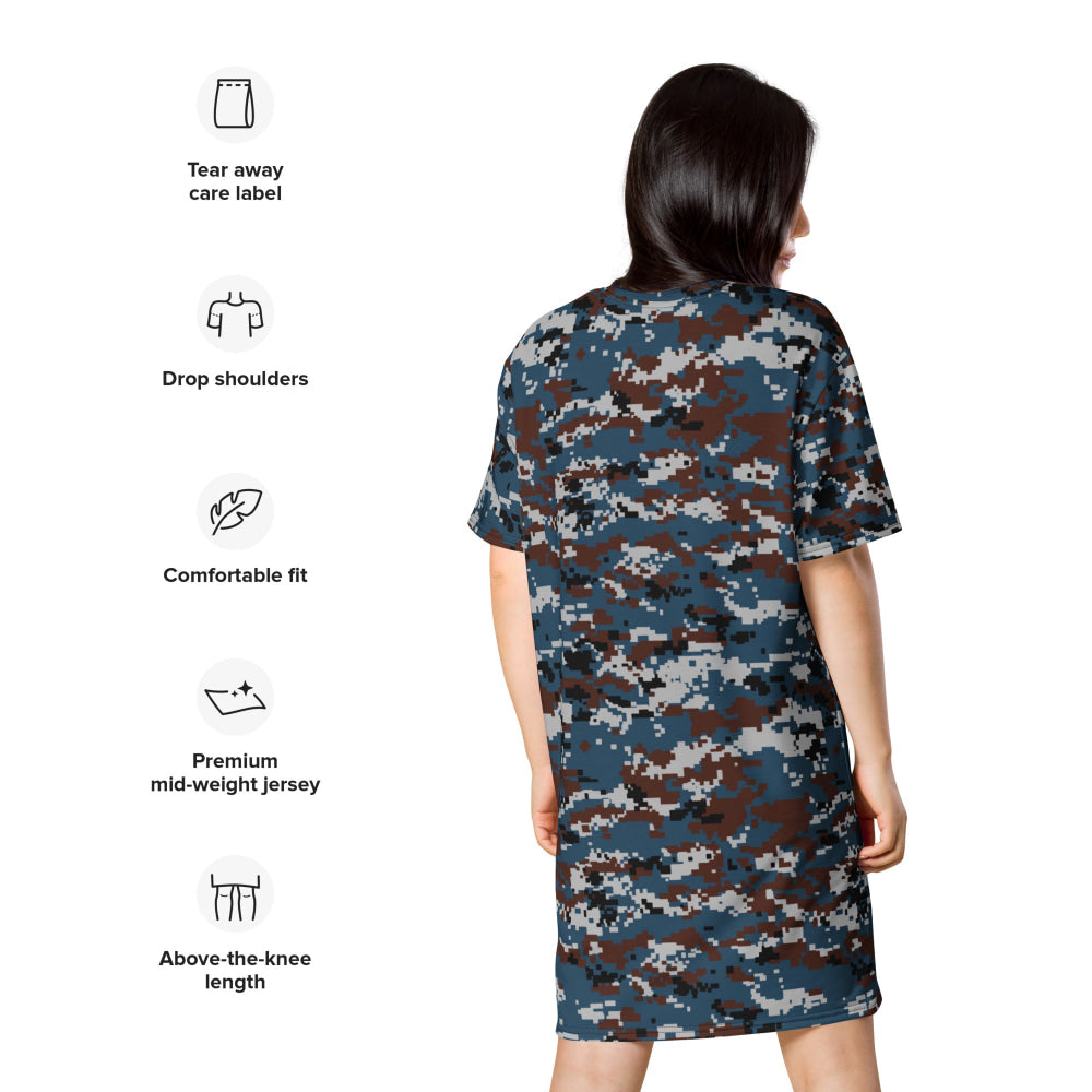 Thailand Air Force Security Police CAMO T-shirt dress - Womens T-Shirt Dress