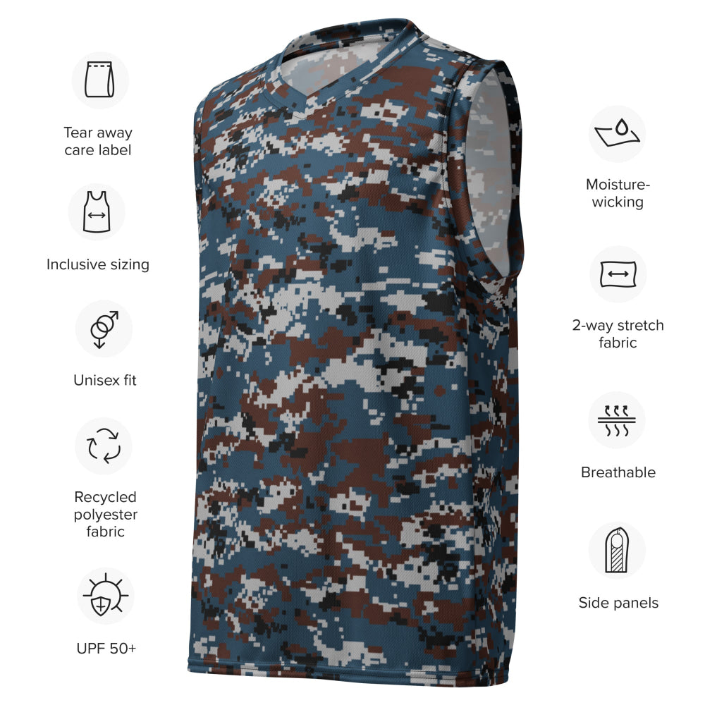 Thailand Air Force Security Police CAMO unisex basketball jersey - Unisex Basketball Jersey