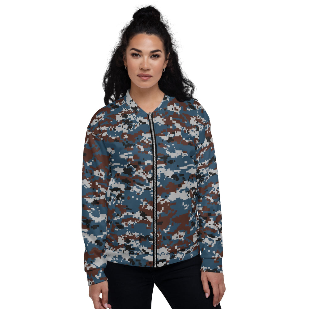 Thailand Air Force Security Police CAMO Unisex Bomber Jacket