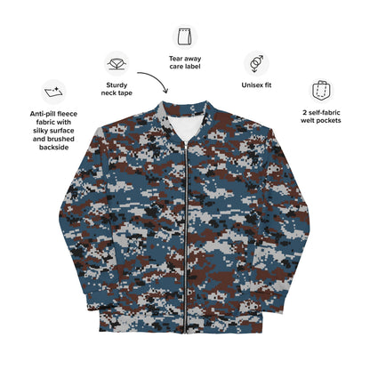 Thailand Air Force Security Police CAMO Unisex Bomber Jacket