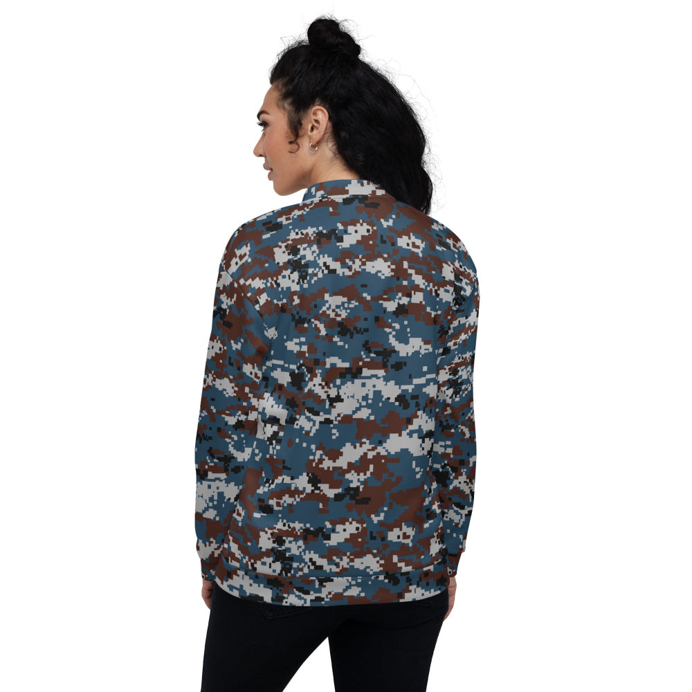 Thailand Air Force Security Police CAMO Unisex Bomber Jacket