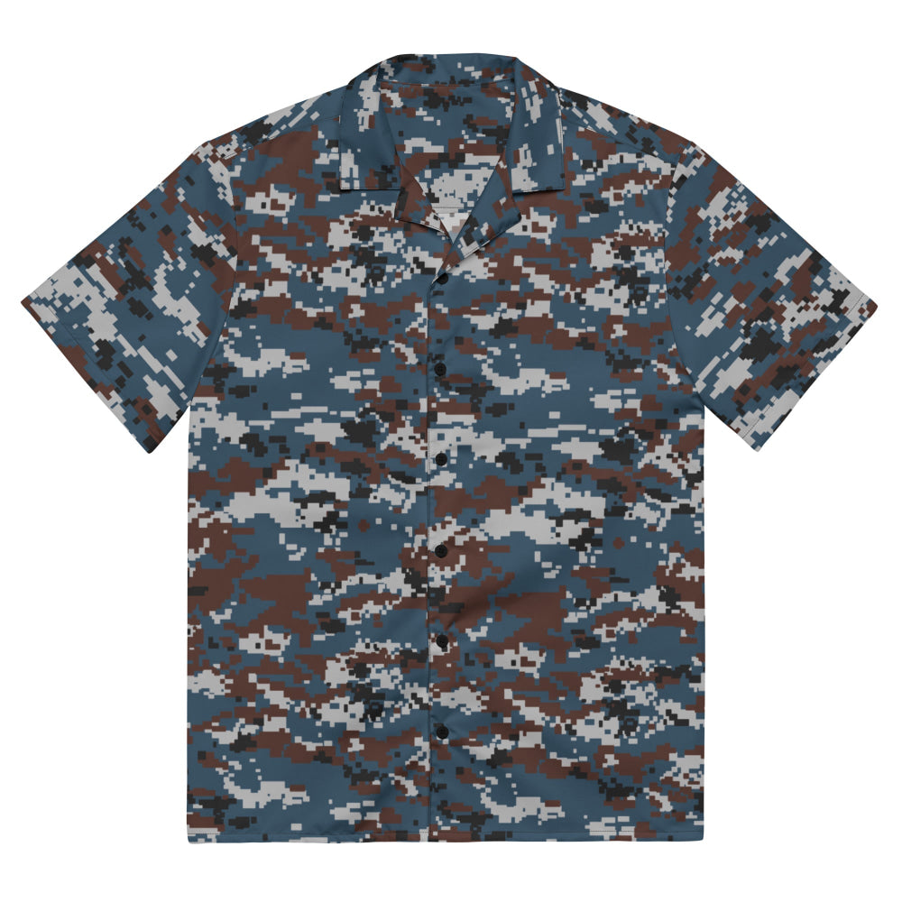 Thailand Air Force Security Police CAMO Unisex button shirt - 2XS - Button Shirt