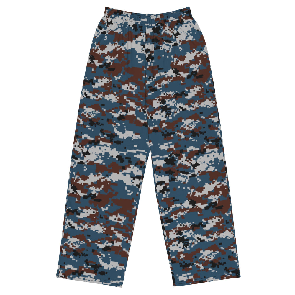 Thailand Air Force Security Police CAMO unisex wide-leg pants - 2XS - Unisex Wide-Leg Pants