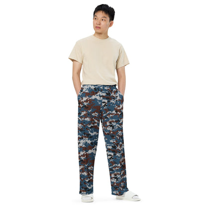 Thailand Air Force Security Police CAMO unisex wide-leg pants - Unisex Wide-Leg Pants